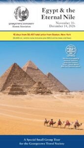2026 Travel Society Egypt tour brochure