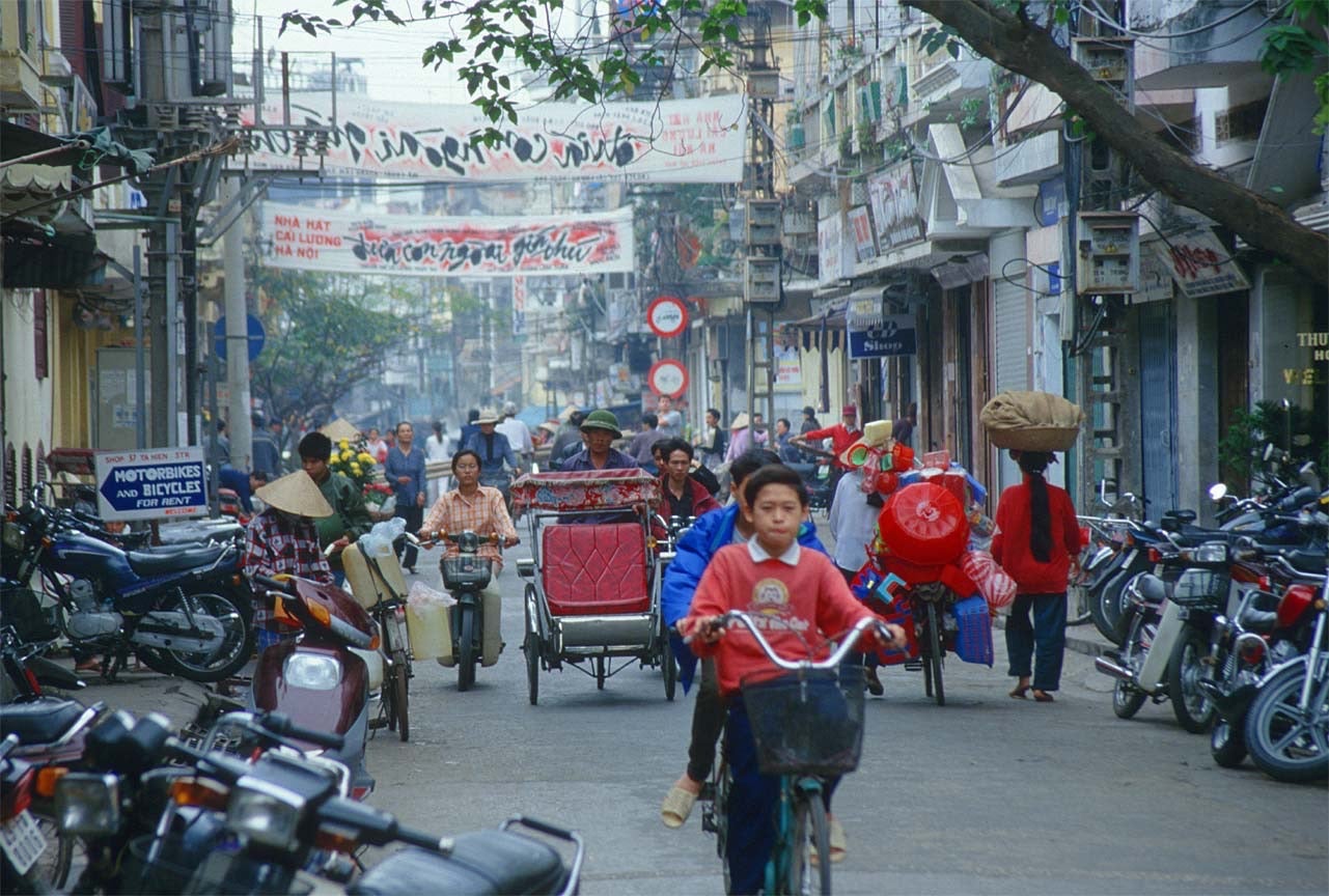 a street in Hanoi