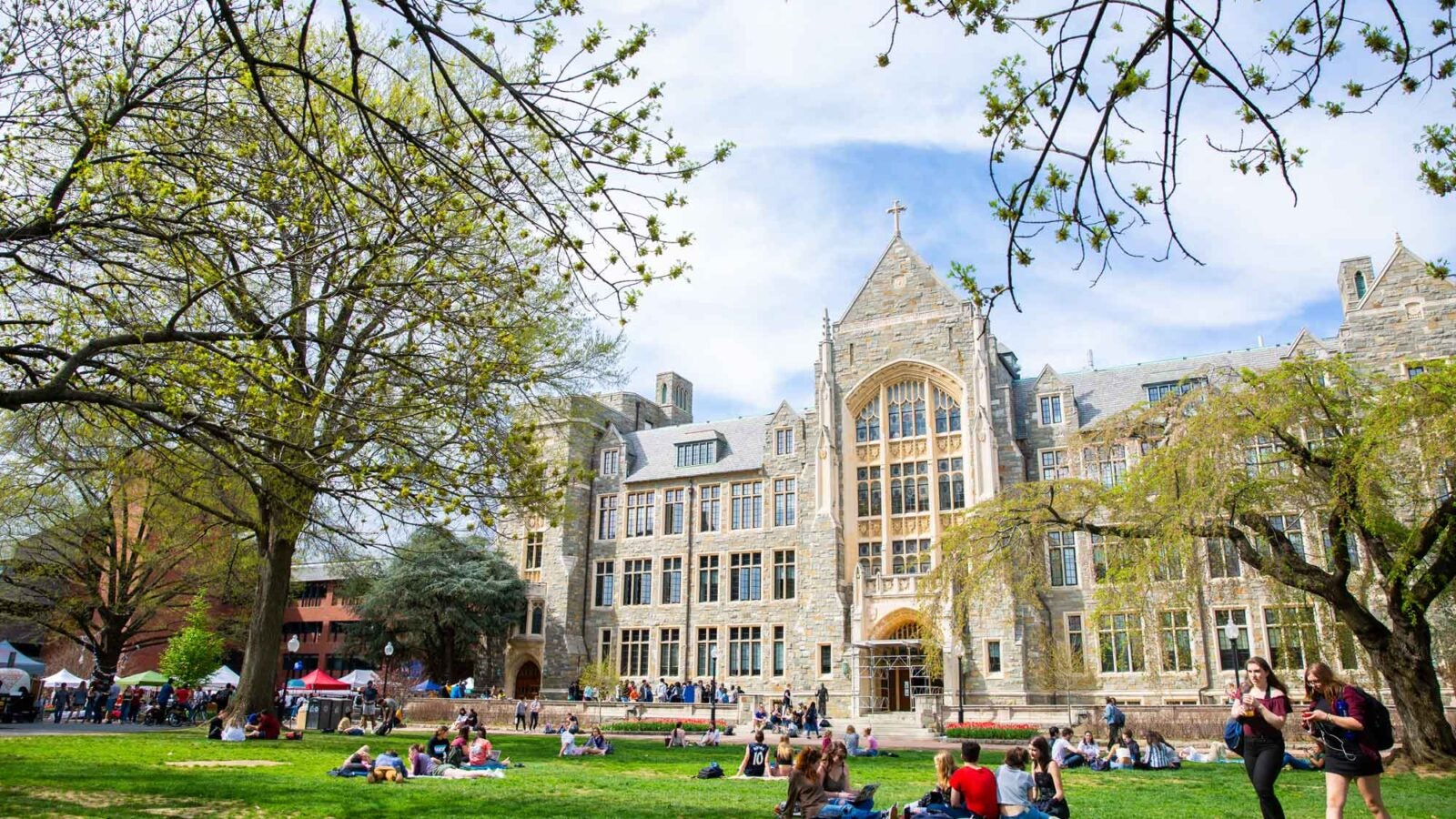 Georgetown Campus in spring