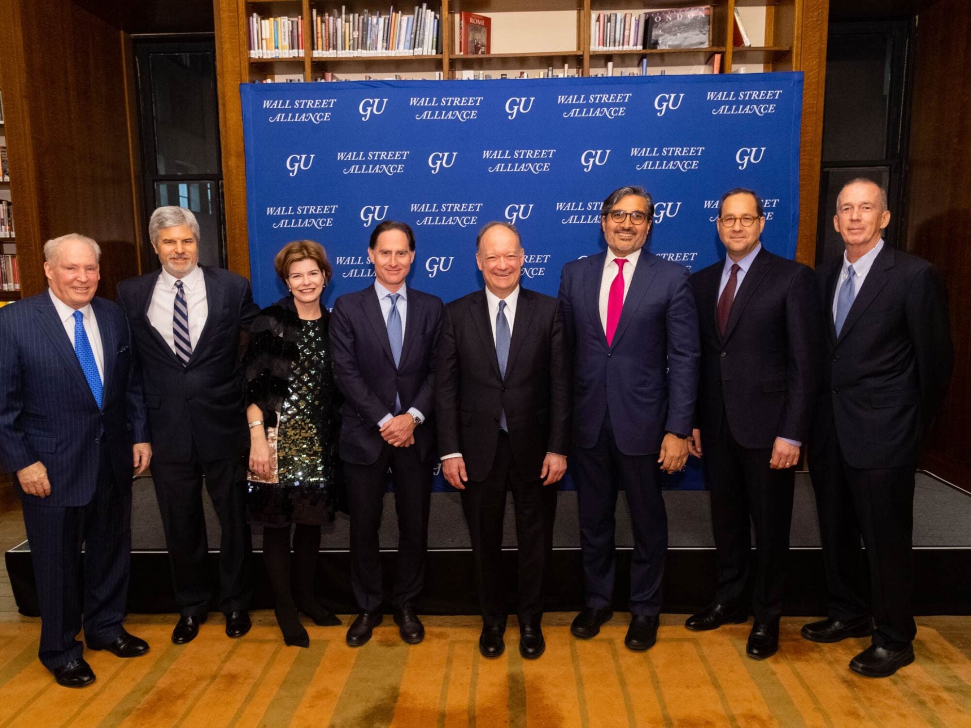 Wall Street Alliance Board Member with President John J. DeGioia