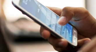 person using a smartphone