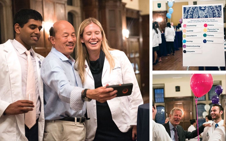 image collage of people taking selfie and laughing together