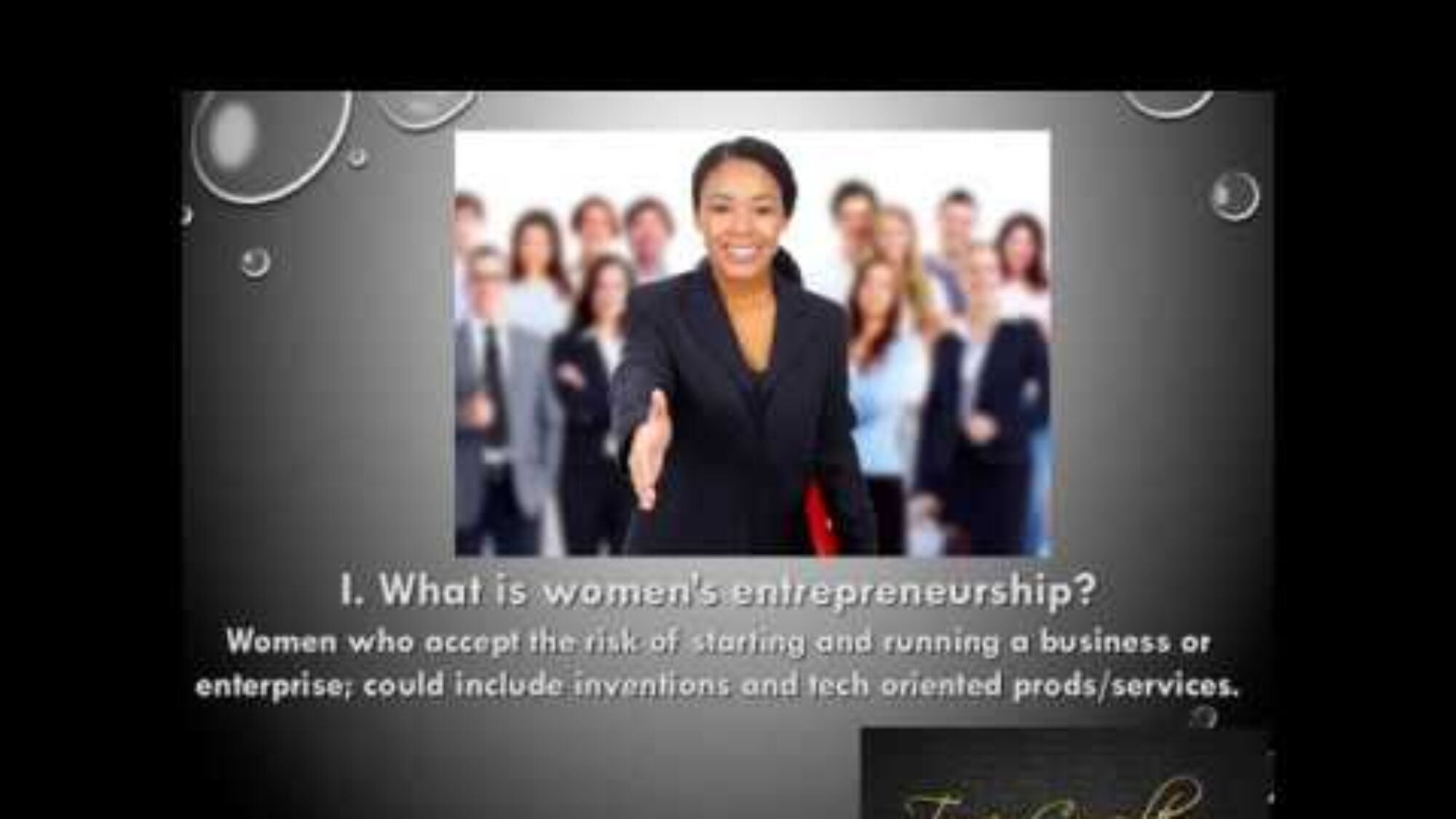women and entrepreneurship video