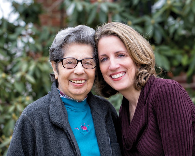 The author with her mom, Vivian Peshkin, in 2014